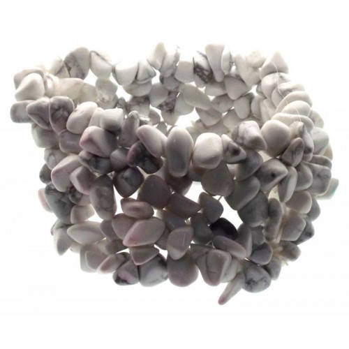 Howlite Gemstone Cuff Bracelet